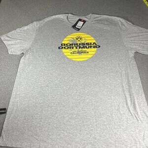 NWT Fanatics Borussia Dortmund USA Tour 2023 California Men's 2XL T-Shirt